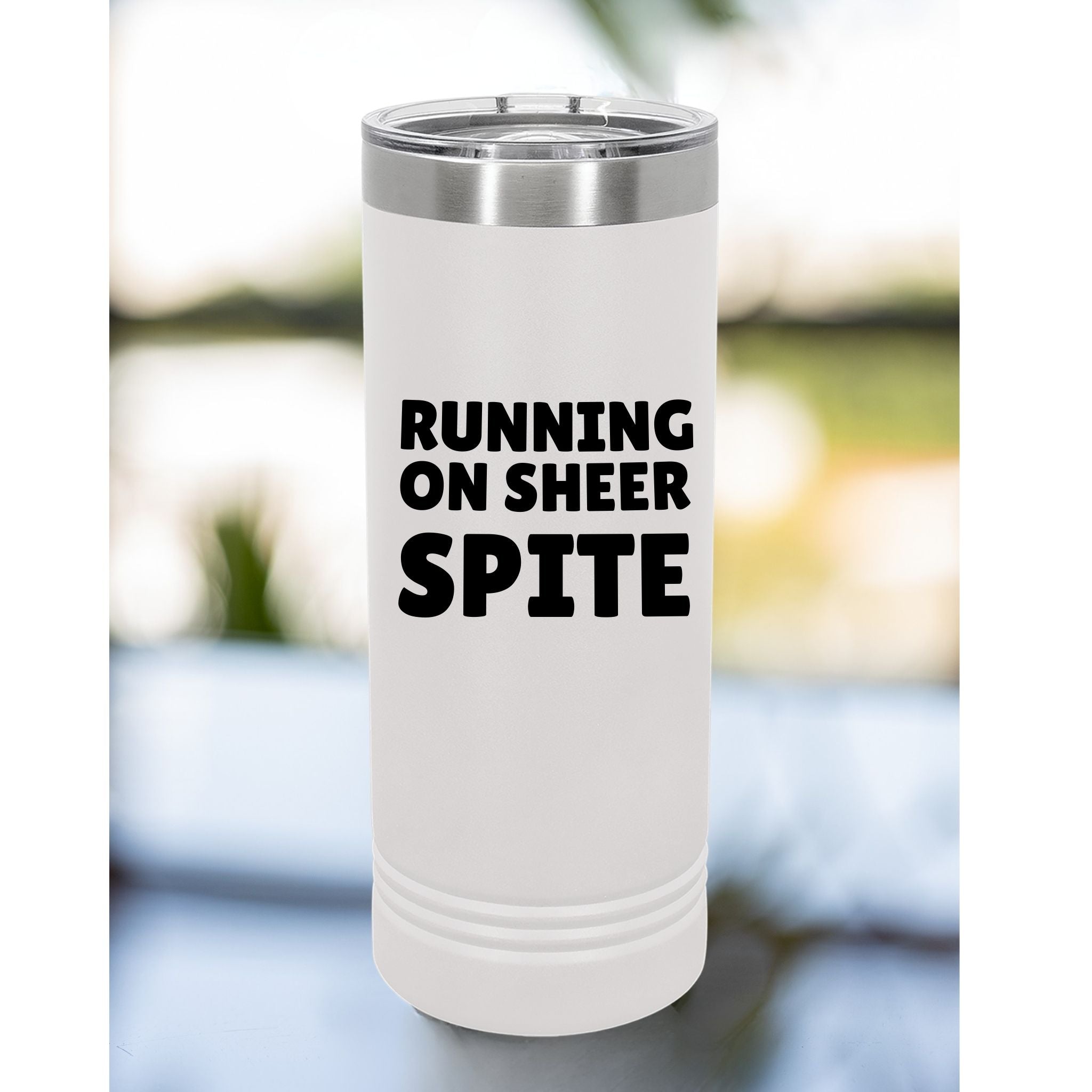 22oz Skinny Tumbler — Durable Powder-Finish Travel Cup (17 Colors)